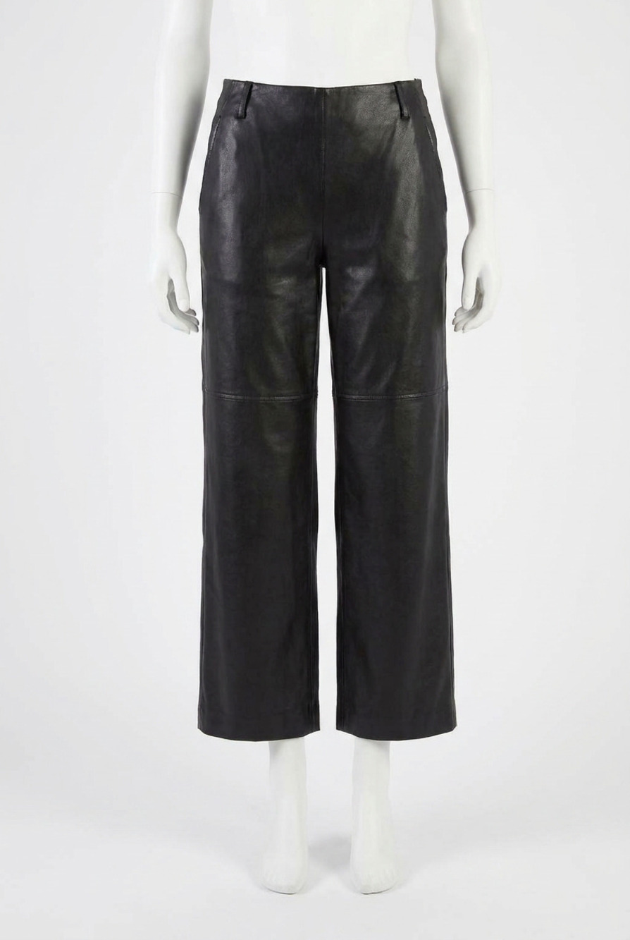 NEW LYSSE women's aimee vegan leather pant in black